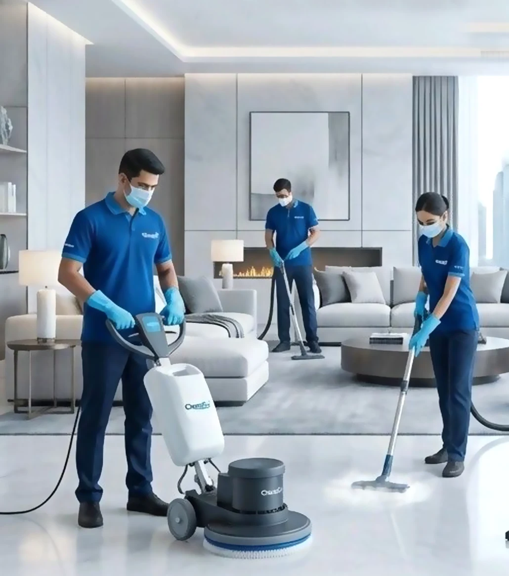 Housekeeping professionals caring for a property